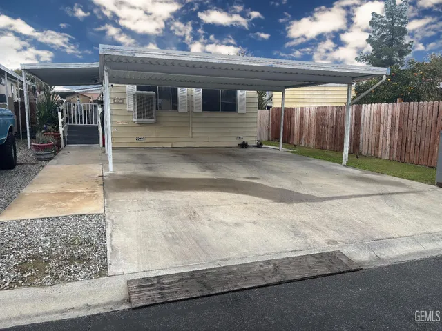 a backyard of a house