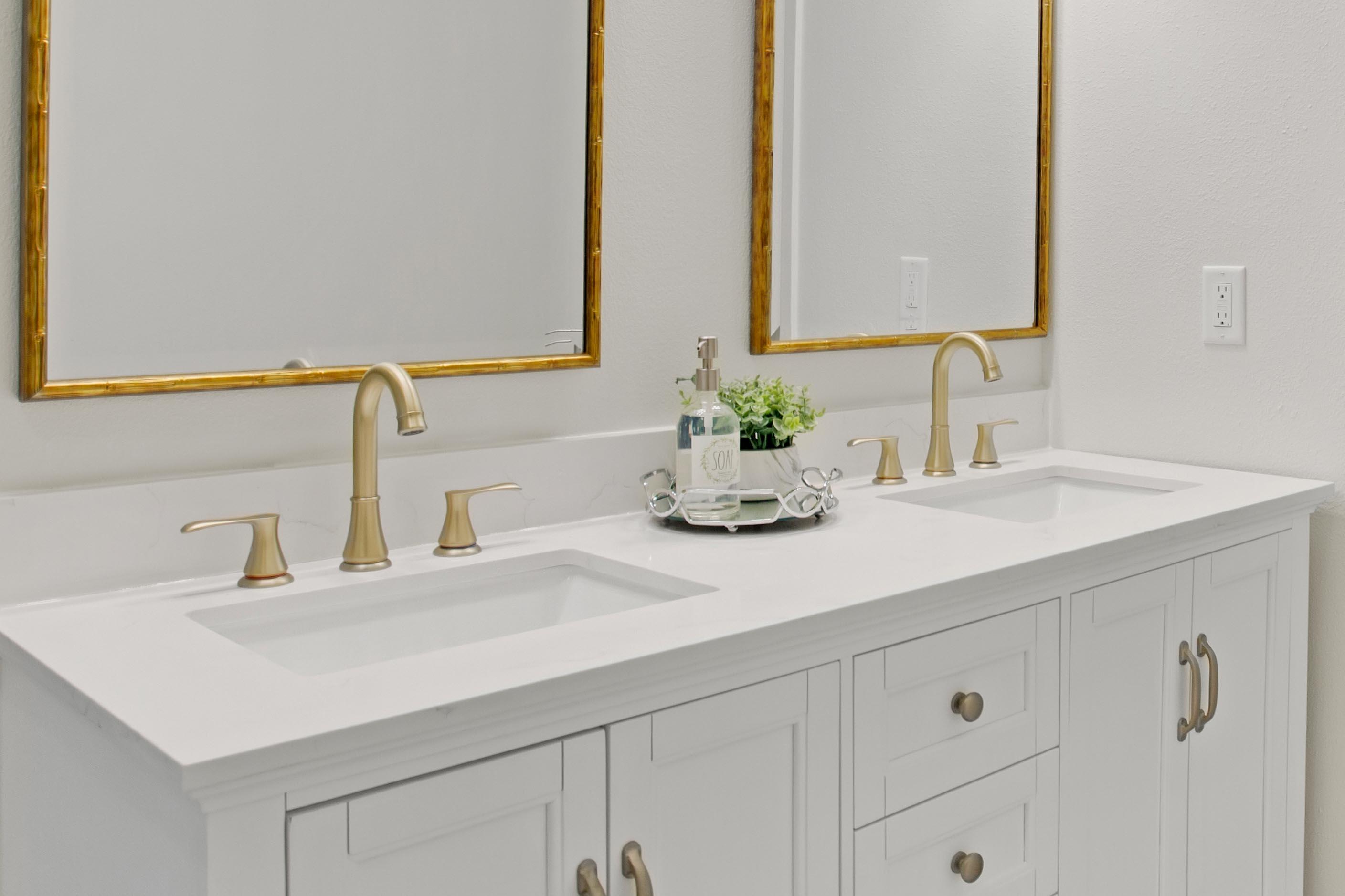 666 Bayou Drive, Unit 666 Miramar Beach, FL 32550 - Photo 19 of 24 a bathroom with a sink and a mirror