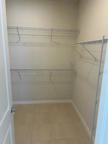 a view of a room with empty racks