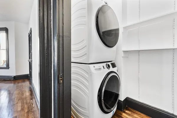 a close view of utility room