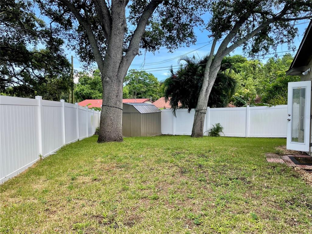 2564 Islander Court Palm Harbor, FL 34683 - Photo 21 of 21 a backyard of a house with plants and a large tree