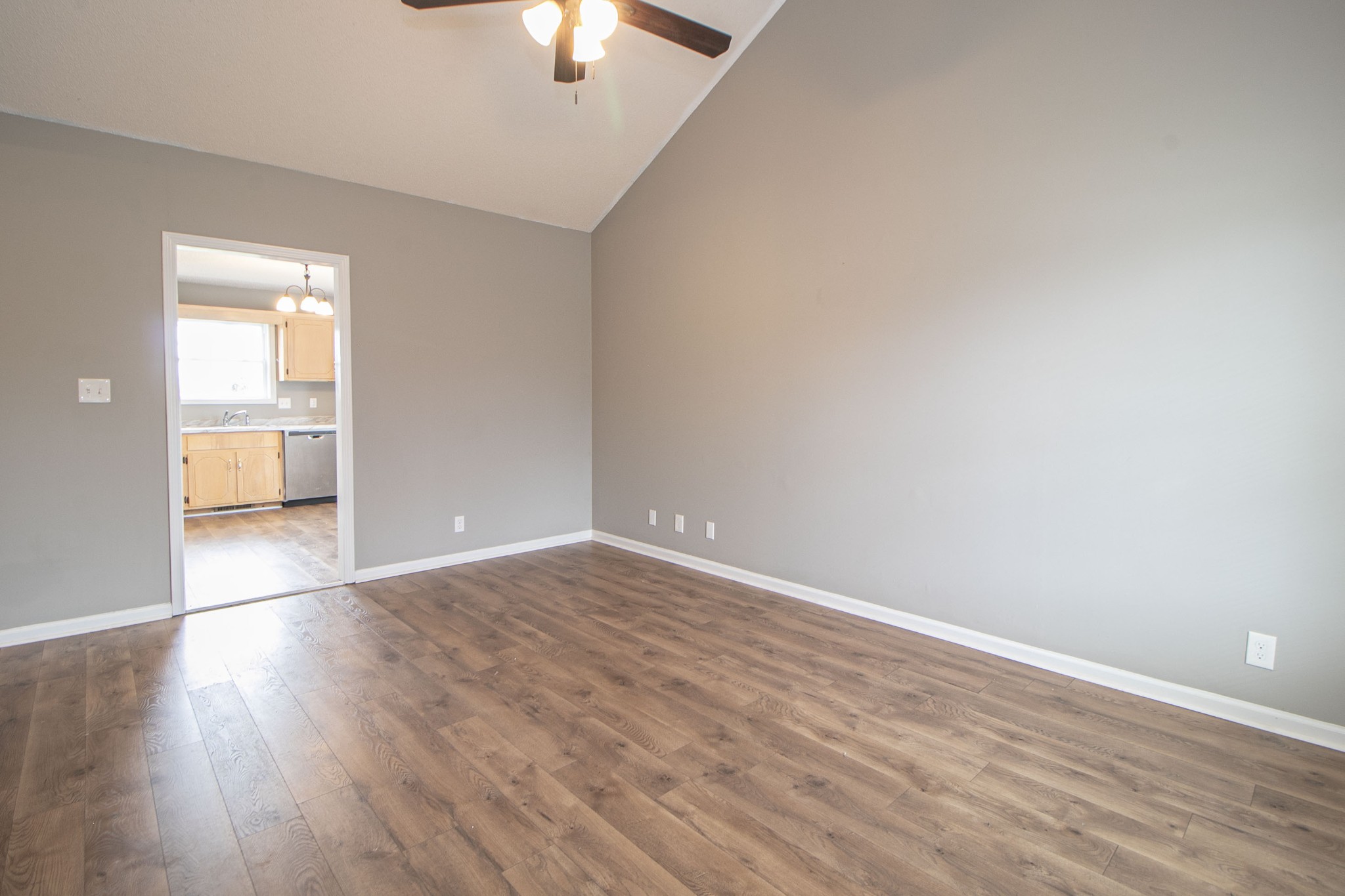 1913 Timberline Circle Oak Grove, KY 42262 - Photo 2 of 25 wooden floor in an empty room with a window