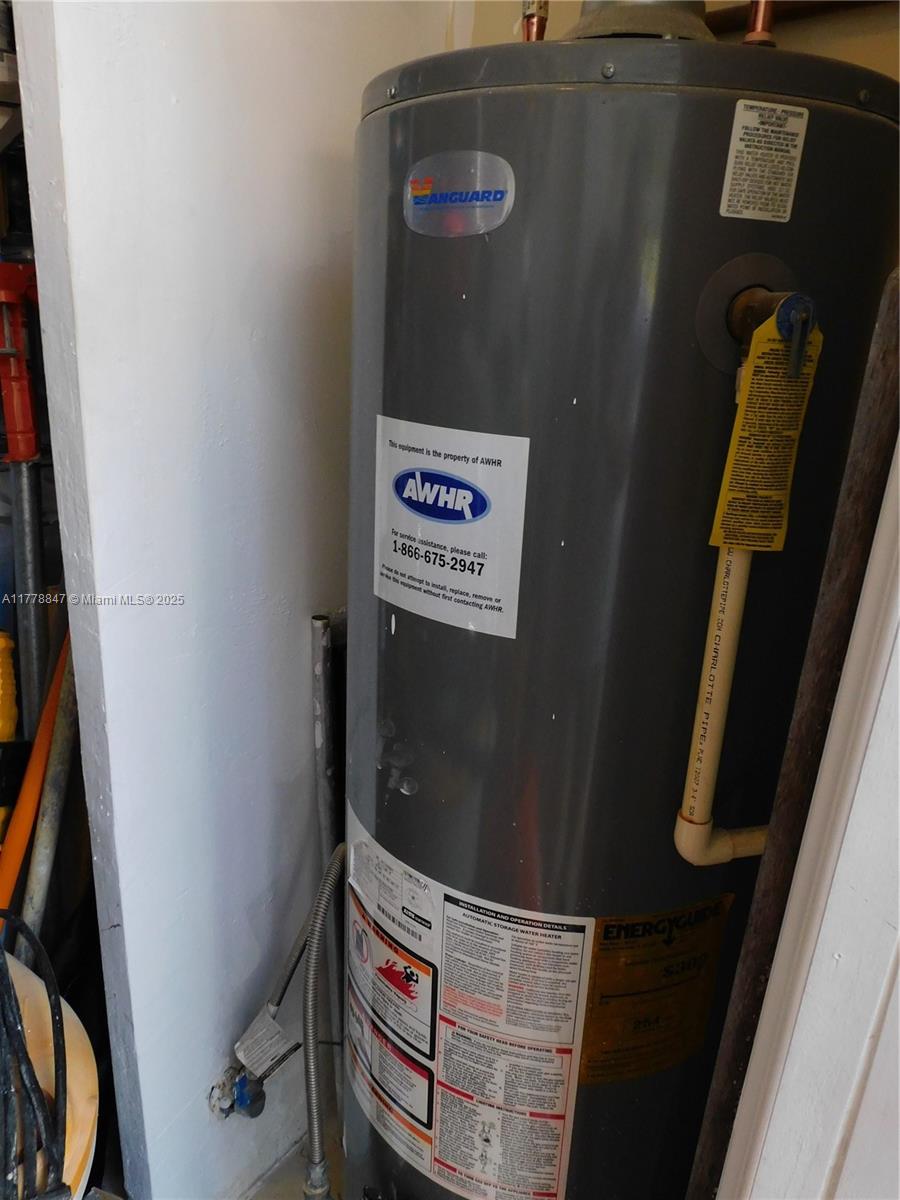 6936 Holly Road Miami Lakes, FL 33014 - Photo 43 of 43 Gas water heater.