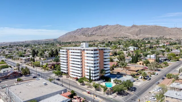 a view of a glass door with glass door