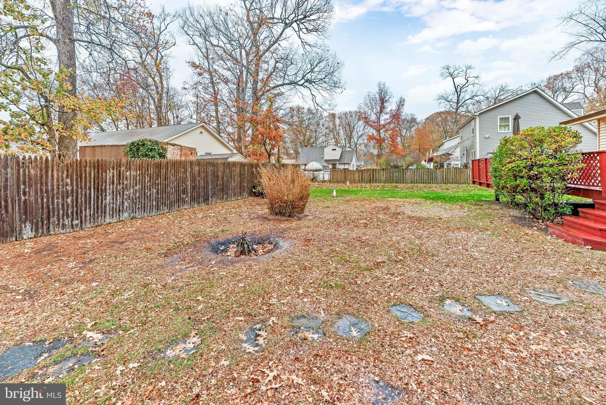 4912 Beech Street Shady Side, MD 20764 - Photo 11 of 34 Spacious Back Yard with firepit