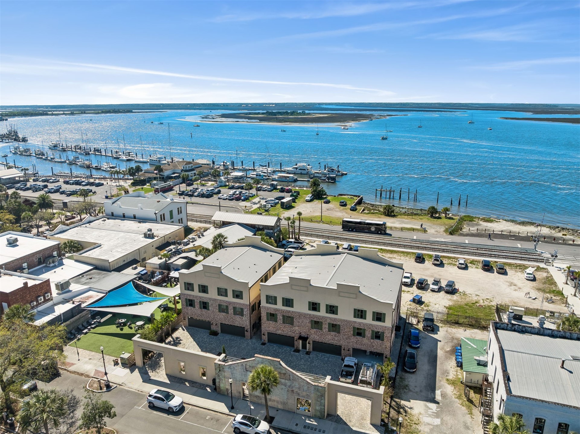 23 North 2nd Street Fernandina Beach, FL 32034 - Photo 64 of 74 an aerial view of residential houses with outdoor space