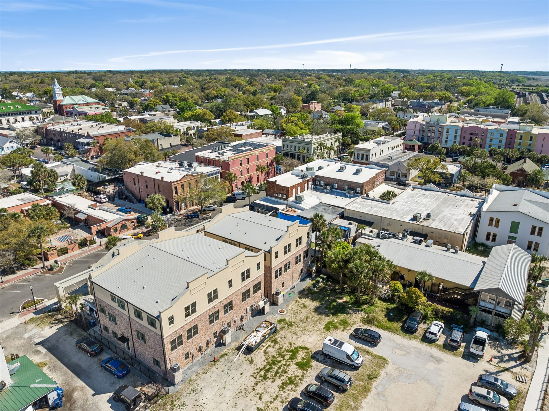 23 North 2nd Street Fernandina Beach, FL 32034 - Photo 68 of 74 an aerial view of a city with lots of residential buildings