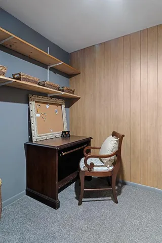 a room with furniture and windows