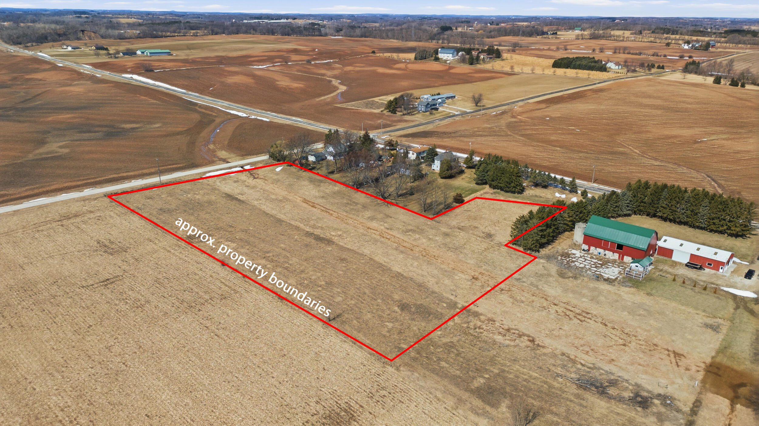 Lt2 County Road B Road Cedar Grove, WI 53013 - Photo 1 of 1 north view with lines