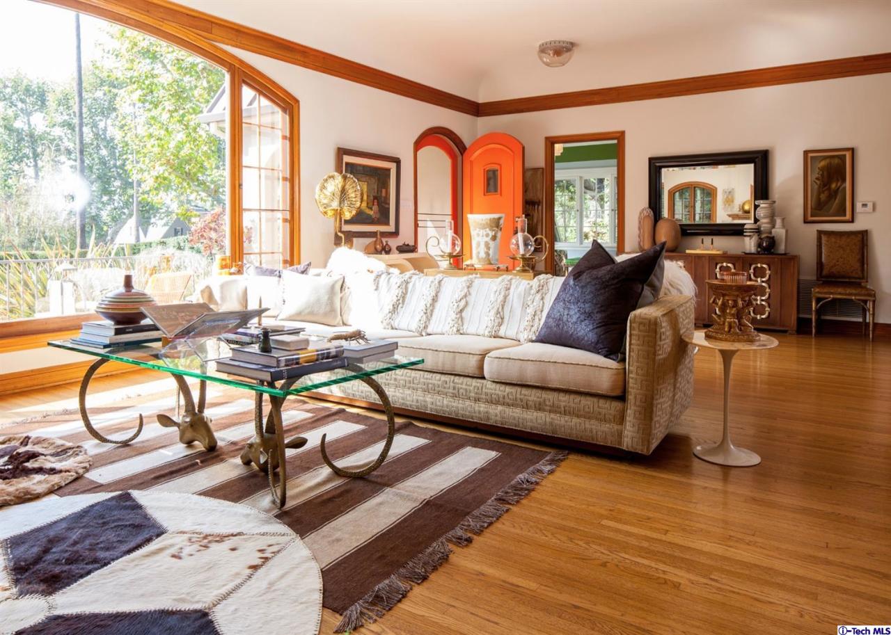 1665 Braeburn Road Altadena, CA 91001 - Photo 3 of 28 a living room with furniture and a large window