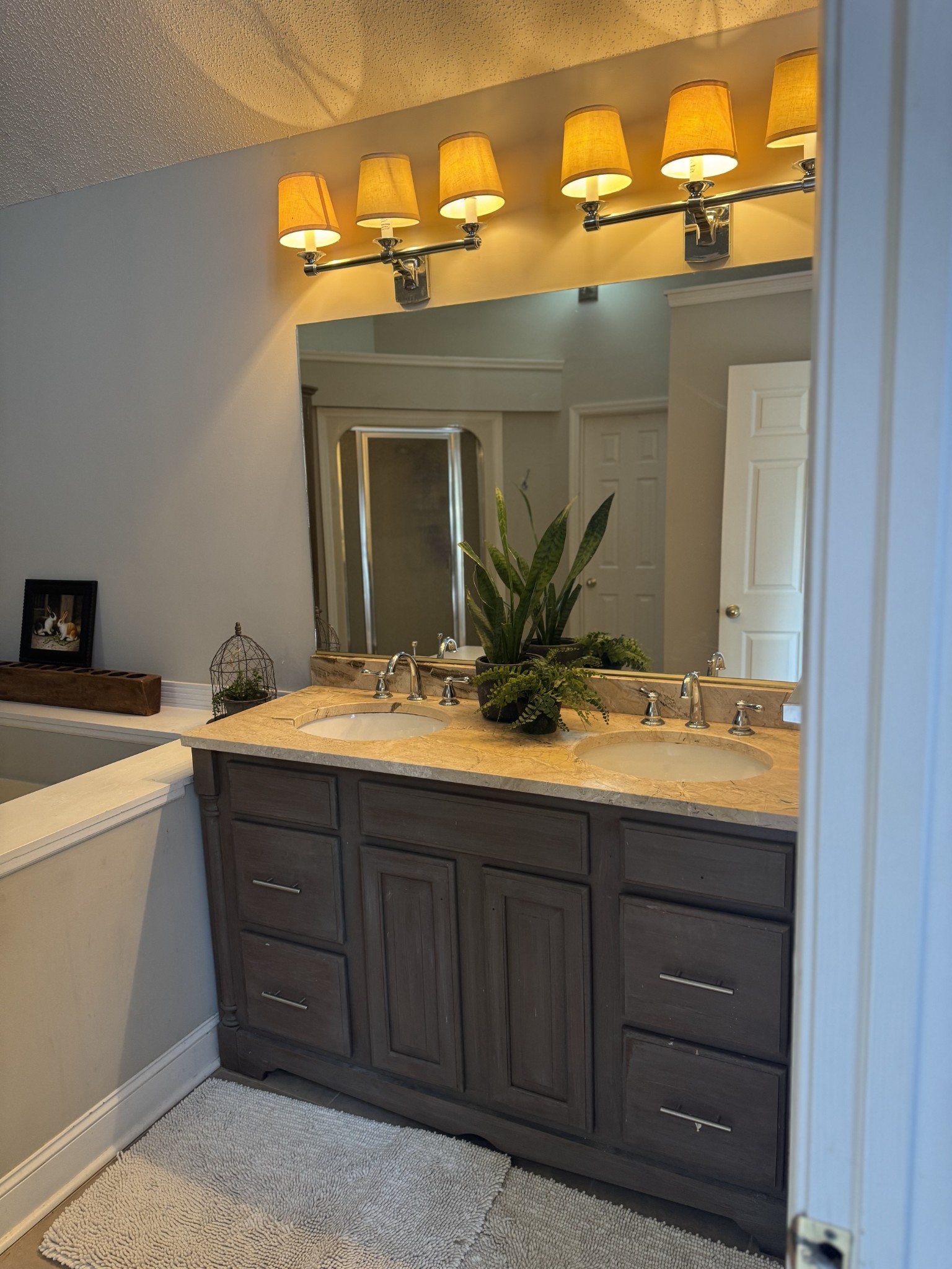 1304 Sycamore Valley Road Ashland City, TN 37015 - Photo 12 of 19 a bathroom with a granite countertop sink and a mirror