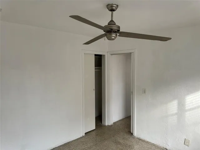 a view of a hallway with a small space