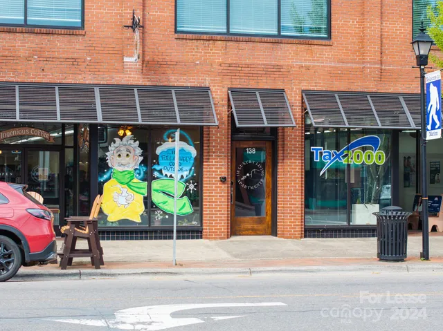 a view of building with door