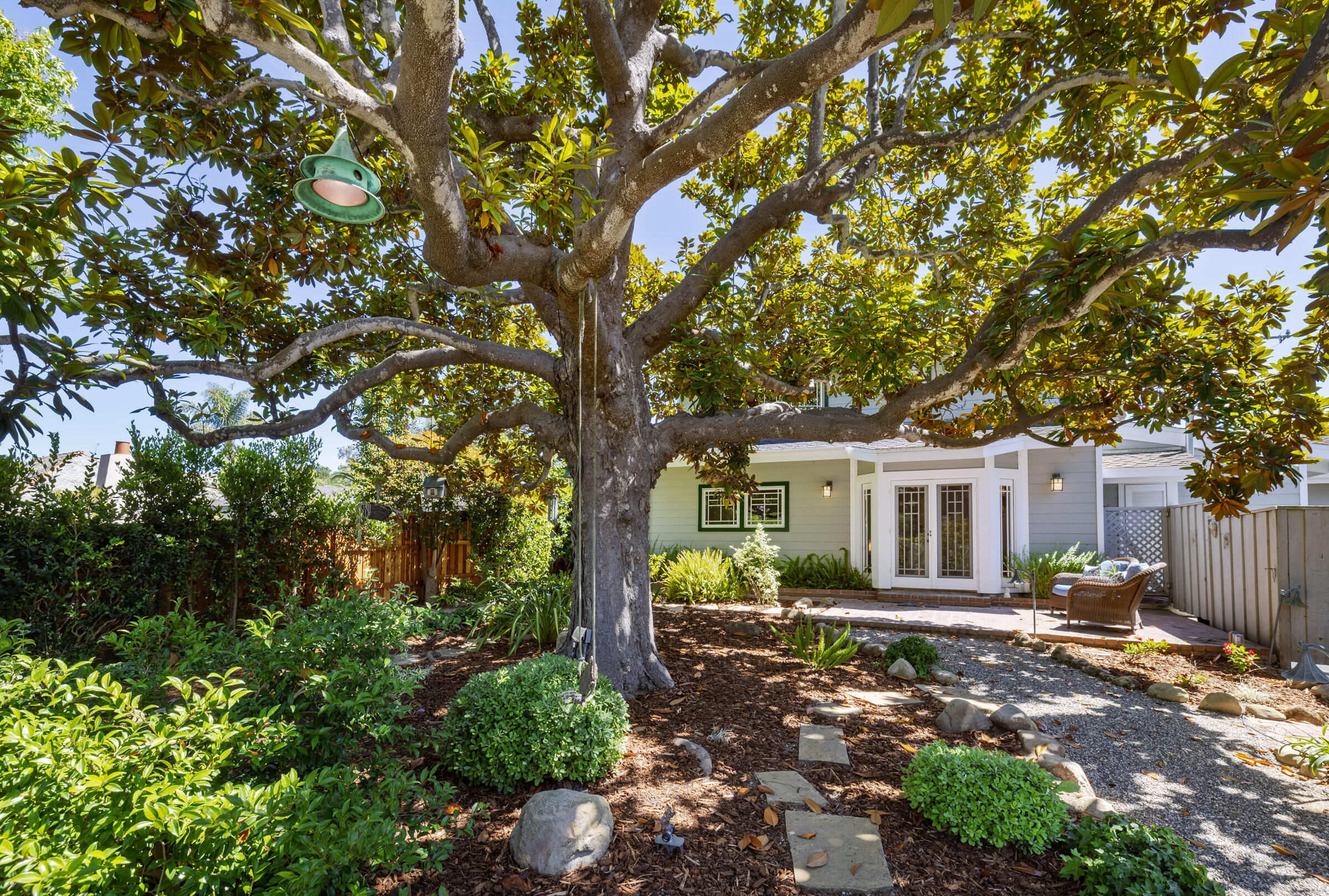 1114 Hill Road Montecito, CA 93108 - Photo 21 of 27 a front view of a house with garden