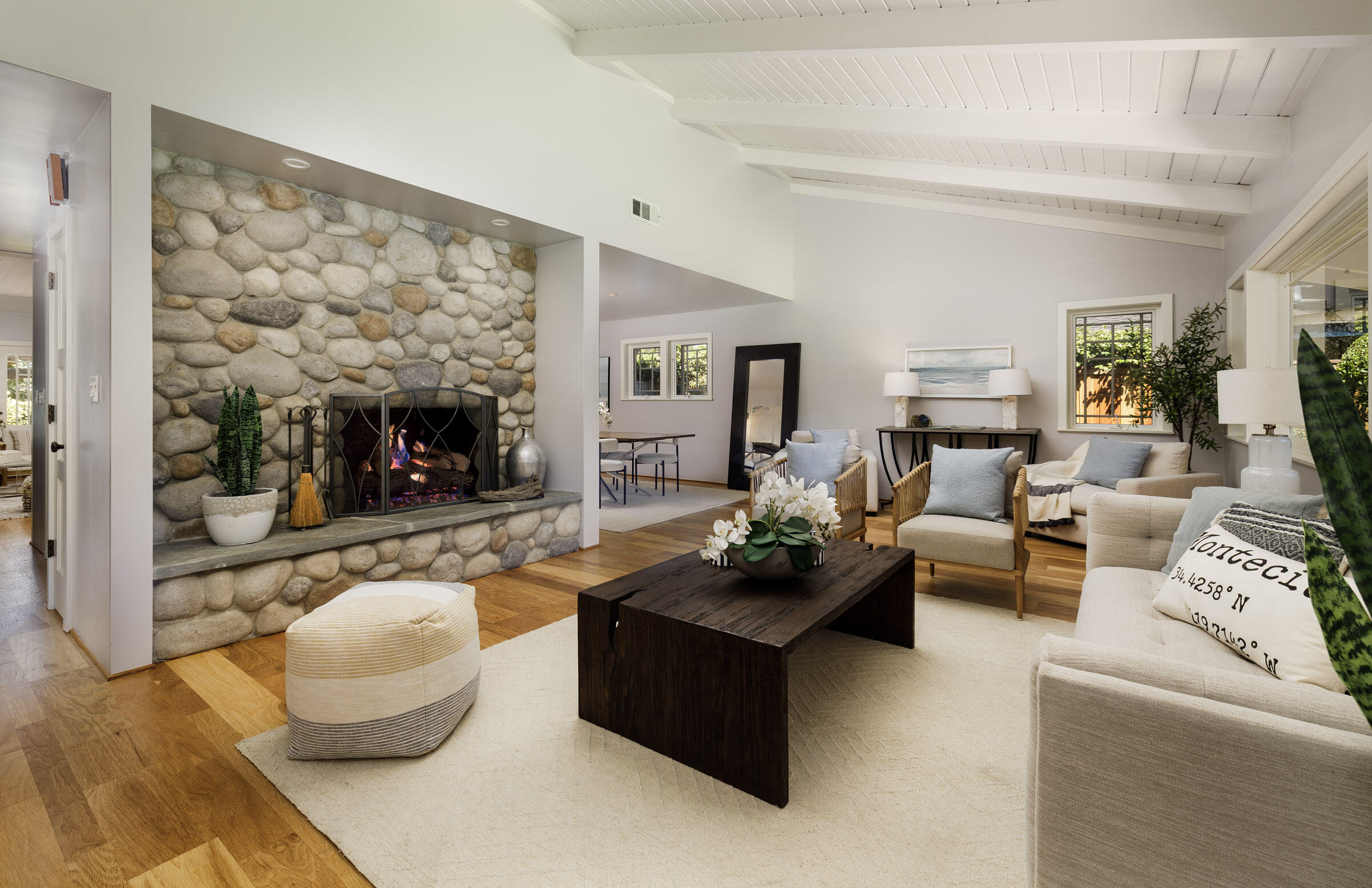 1114 Hill Road Montecito, CA 93108 - Photo 4 of 27 a living room with fireplace furniture and a fireplace
