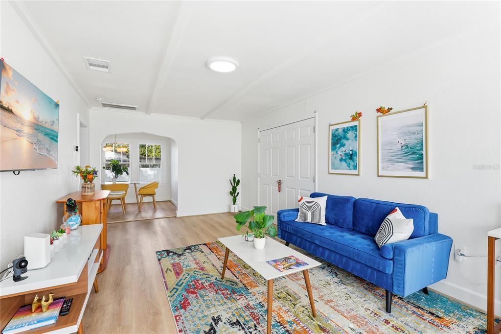 3011 6th Street Sarasota, FL 34237 - Photo 6 of 23 a living room with furniture and wooden floor