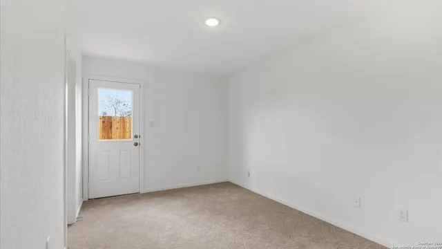 a view of an empty room