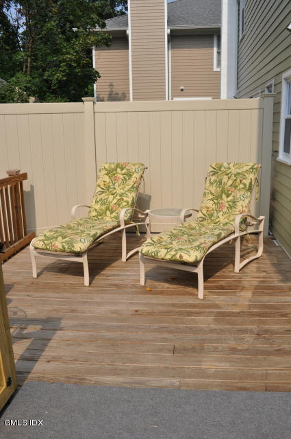 28 Rippowam Road, Unit A Cos Cob, CT 06807 - Photo 11 of 13 Deck off Family Room