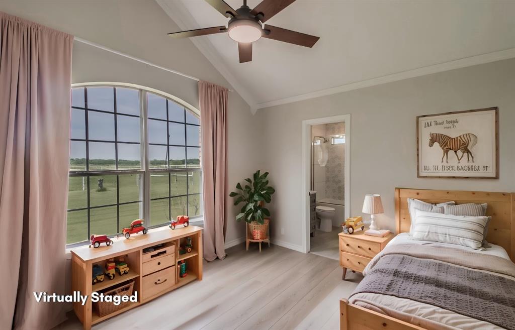13507 Friendship Road Pilot Point, TX 76258 - Photo 21 of 39 a bedroom with furniture and a window