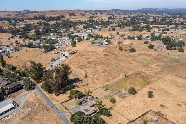 an aerial view of a city
