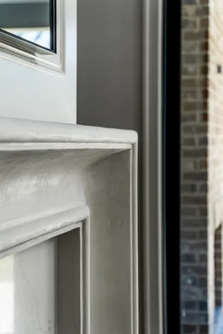 a close view of closet