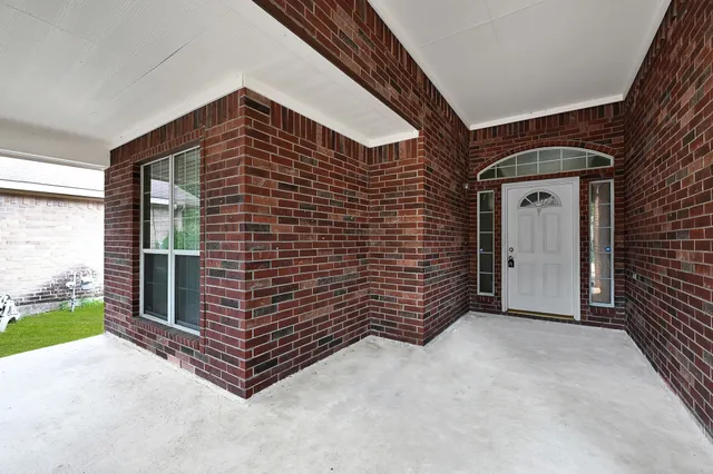 a view of front door of house