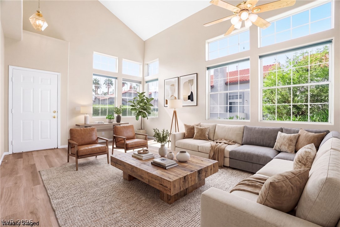 2232 Ramsgate Drive Henderson, NV 89074 - Photo 2 of 53 Virtually Staged, Great Room/Living Room at the entrance.