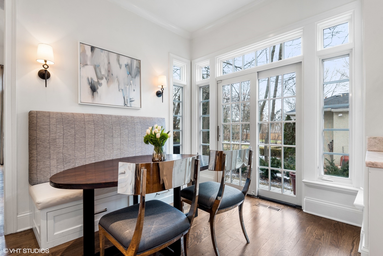 861 Bluff Street Glencoe, IL 60022 - Photo 11 of 51 a view of a dining room with furniture window and wooden floor