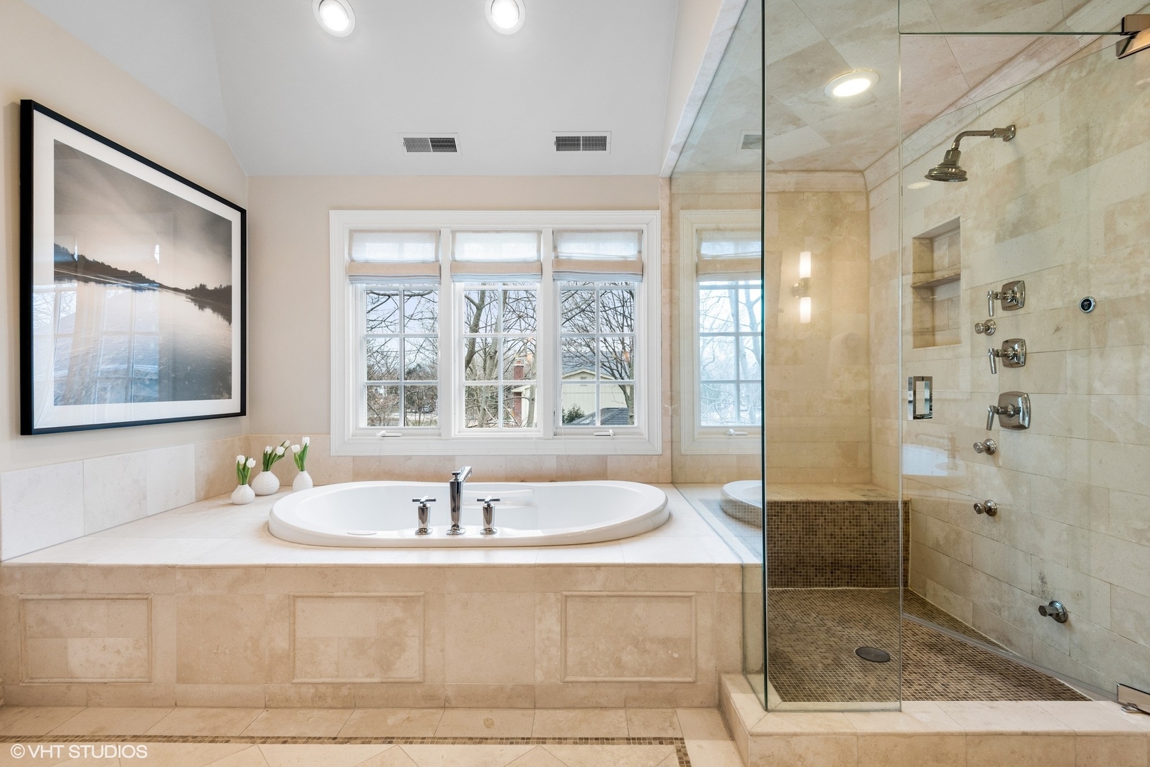 861 Bluff Street Glencoe, IL 60022 - Photo 26 of 51 a bathroom with a tub a sink and shower