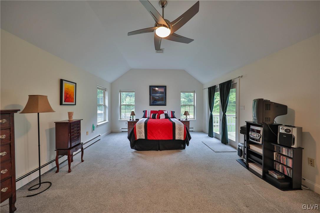 433 Merwinsburg Road Effort, PA 18330 - Photo 27 of 50 Large master bedroom retreat with vaulted ceiling