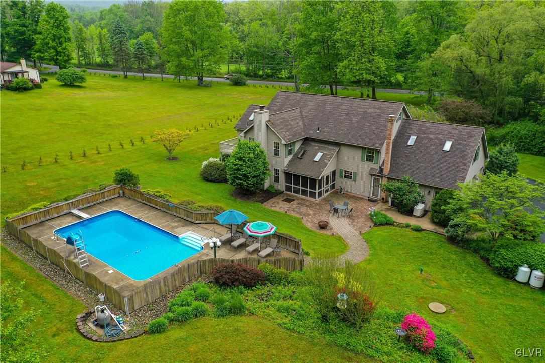433 Merwinsburg Road Effort, PA 18330 - Photo 4 of 50 The in-ground pool with slide, diving board and st