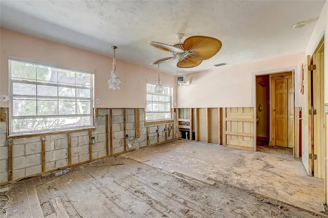 a view of a house with a large windows