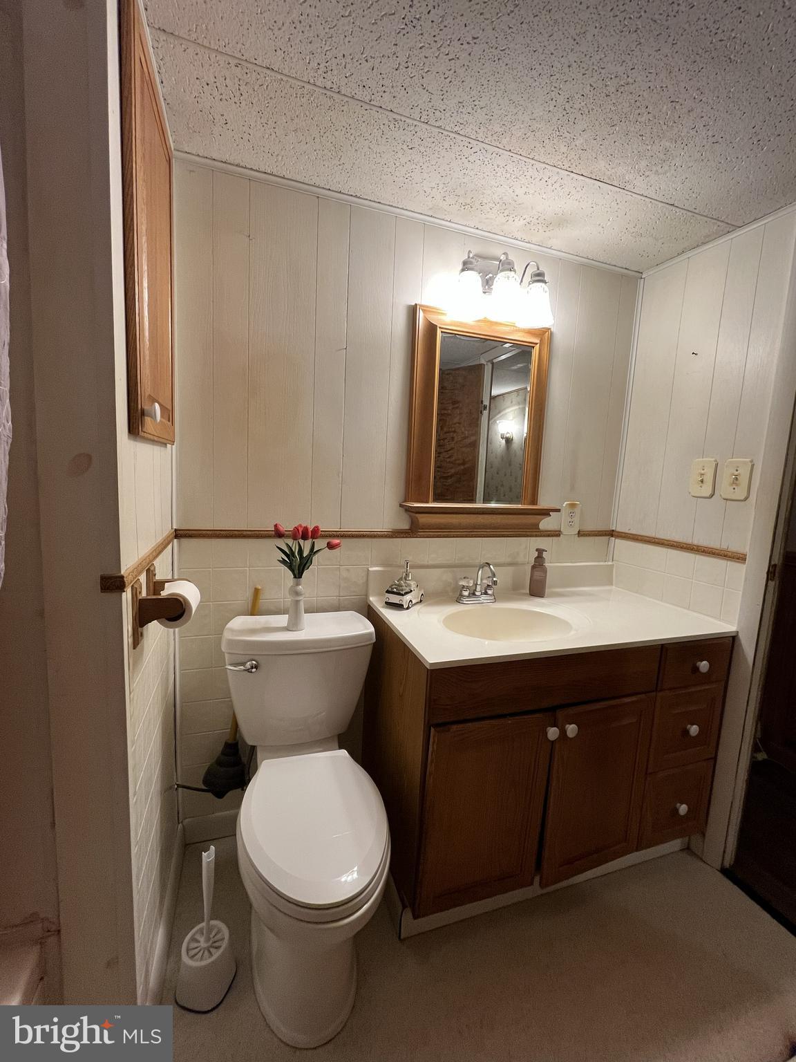512 Brosius Hill Road Mount Pleasant Mills, PA 17853 - Photo 29 of 59 a bathroom with a toilet sink and mirror