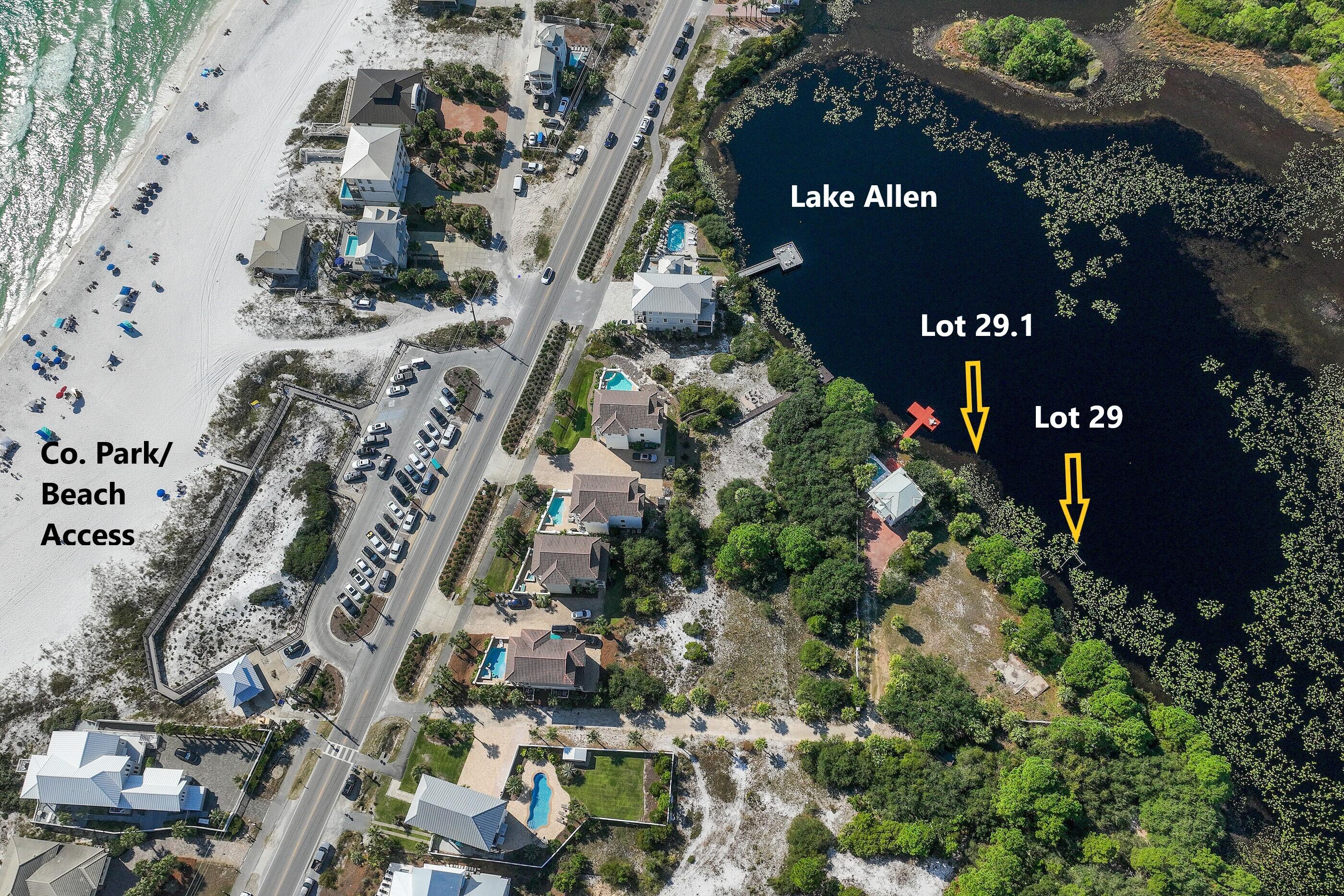 5750 West County Highway 30A Santa Rosa Beach, FL 32459 - Photo 2 of 6 an aerial view of a residential apartment building with a yard