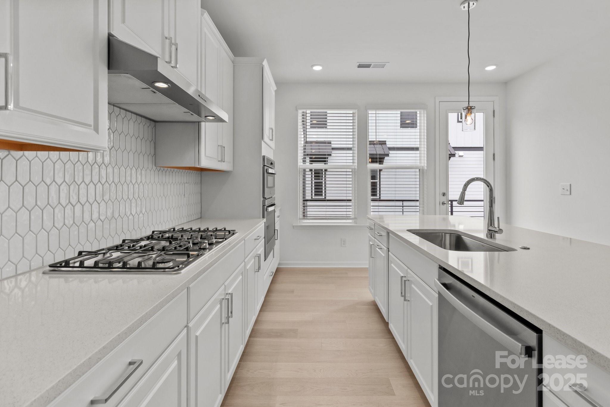109 Goodson Place Davidson, NC 28036 - Photo 6 of 22 a kitchen with stainless steel appliances a sink stove and cabinets