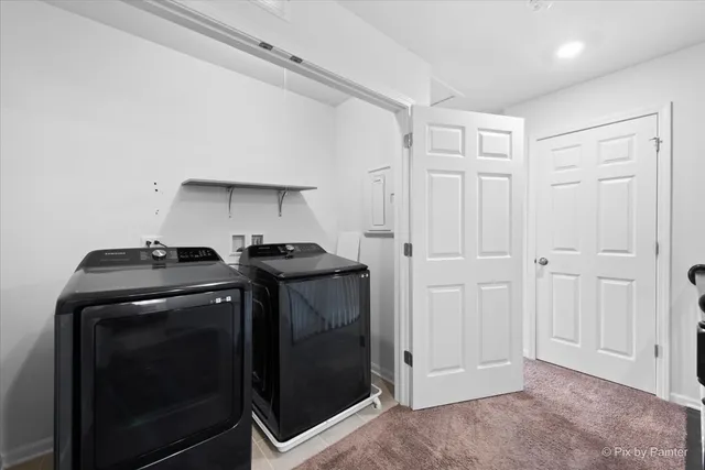 a view of storage and utility room in empty room