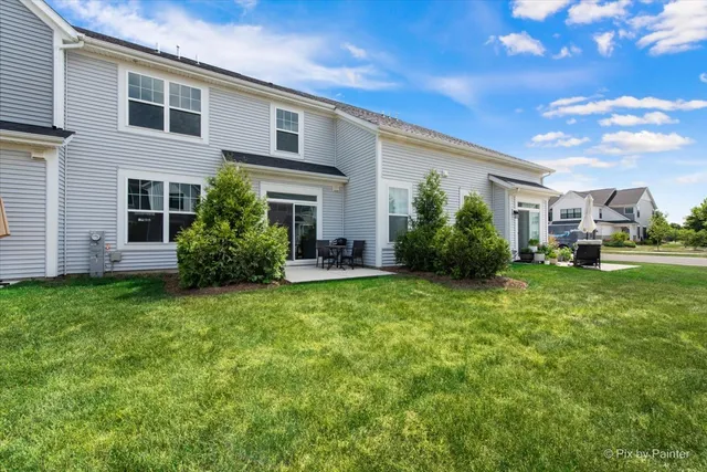 a house view with a garden space