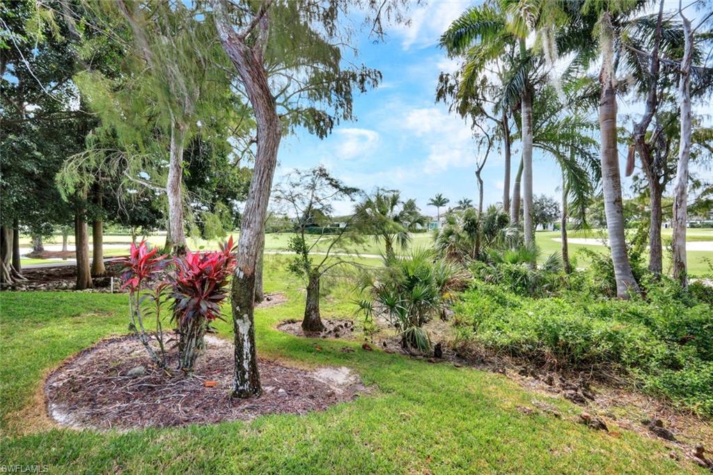 202 Bears Paw Trail, Unit 97 Naples, FL 34105 - Photo 26 of 28 a view of a garden with a tree