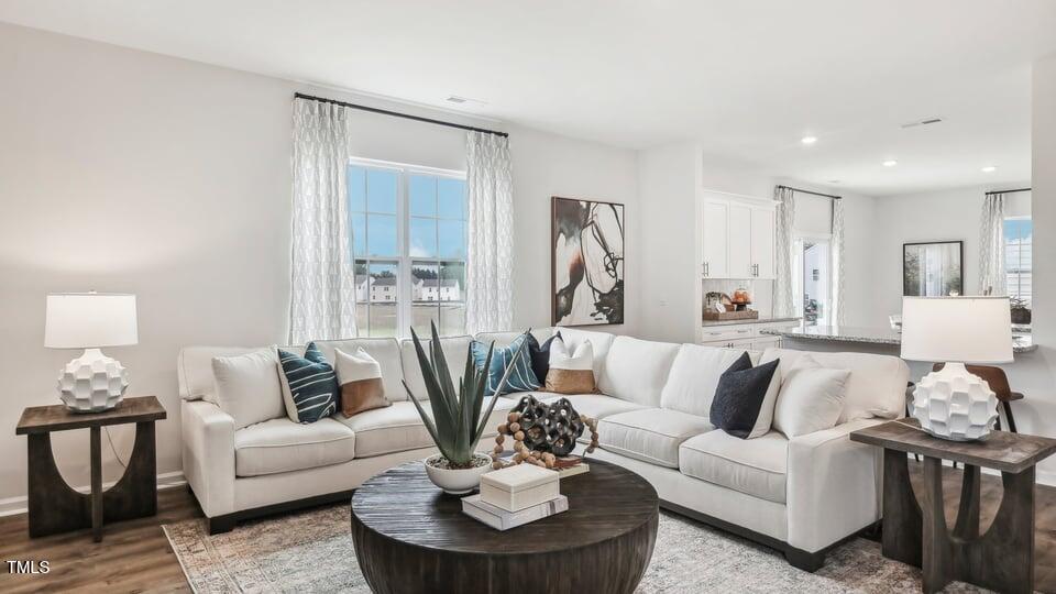705 Holstein Dairy Way Wake Forest, NC 27587 - Photo 6 of 42 a living room with furniture and a large window
