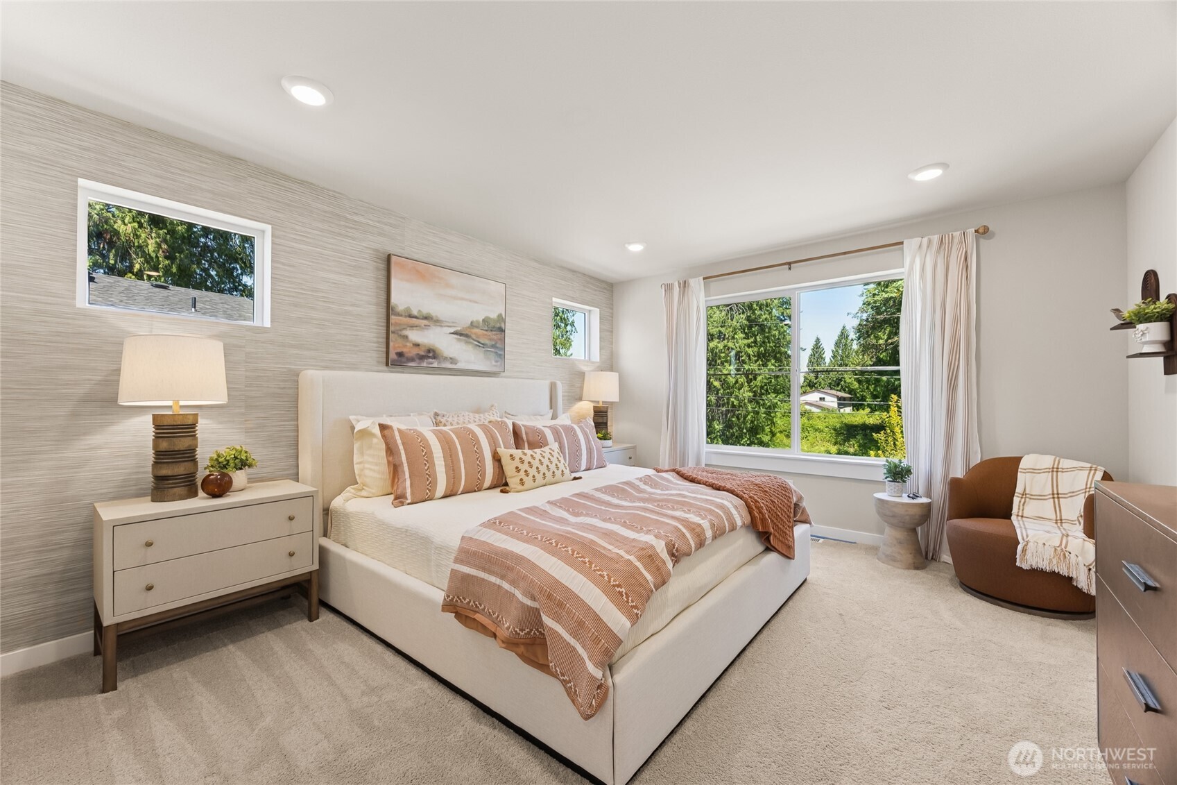 26866 Northeast 143rd Circle, Unit 19 Duvall, WA 98019 - Photo 15 of 29 a bed room with a bed and a couch