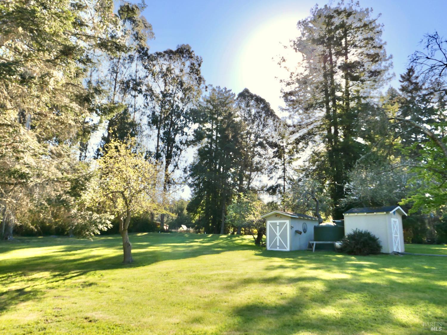 30860 Simpson Lane Fort Bragg, CA 95437 - Photo 25 of 33 a view of a house with a yard and a large tree