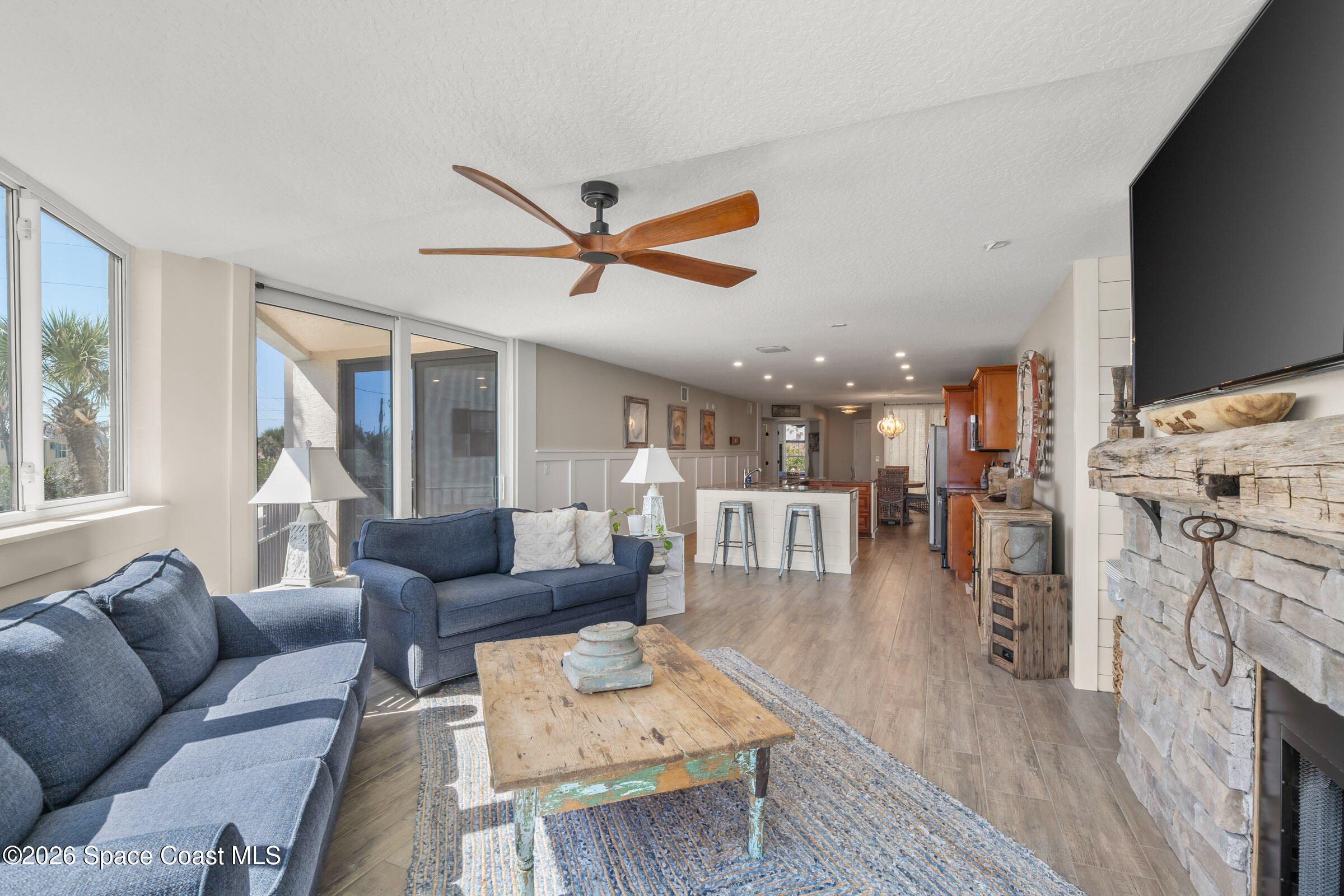 700 Wave Crest Avenue, Unit 206 Indialantic, FL 32903 - Photo 11 of 36 Living Room