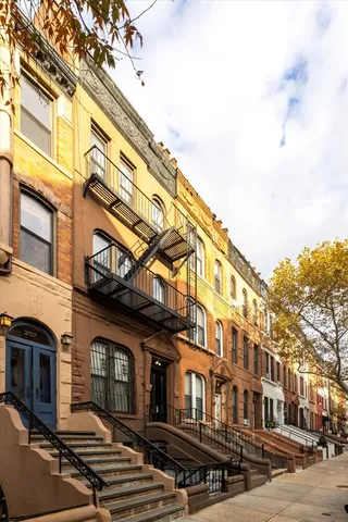 a front view of a building