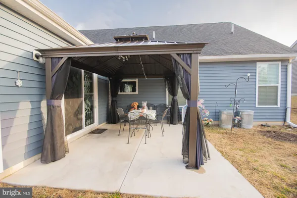 a view of a garage with furniture
