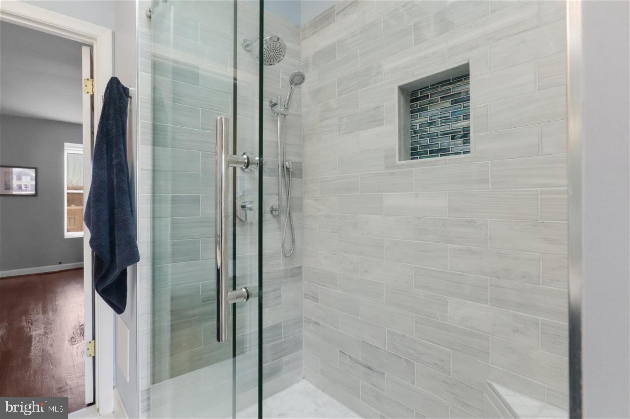 1327 Harvard Street Northwest Washington, DC 20009 - Photo 38 of 61 Updated Shower on Level 3