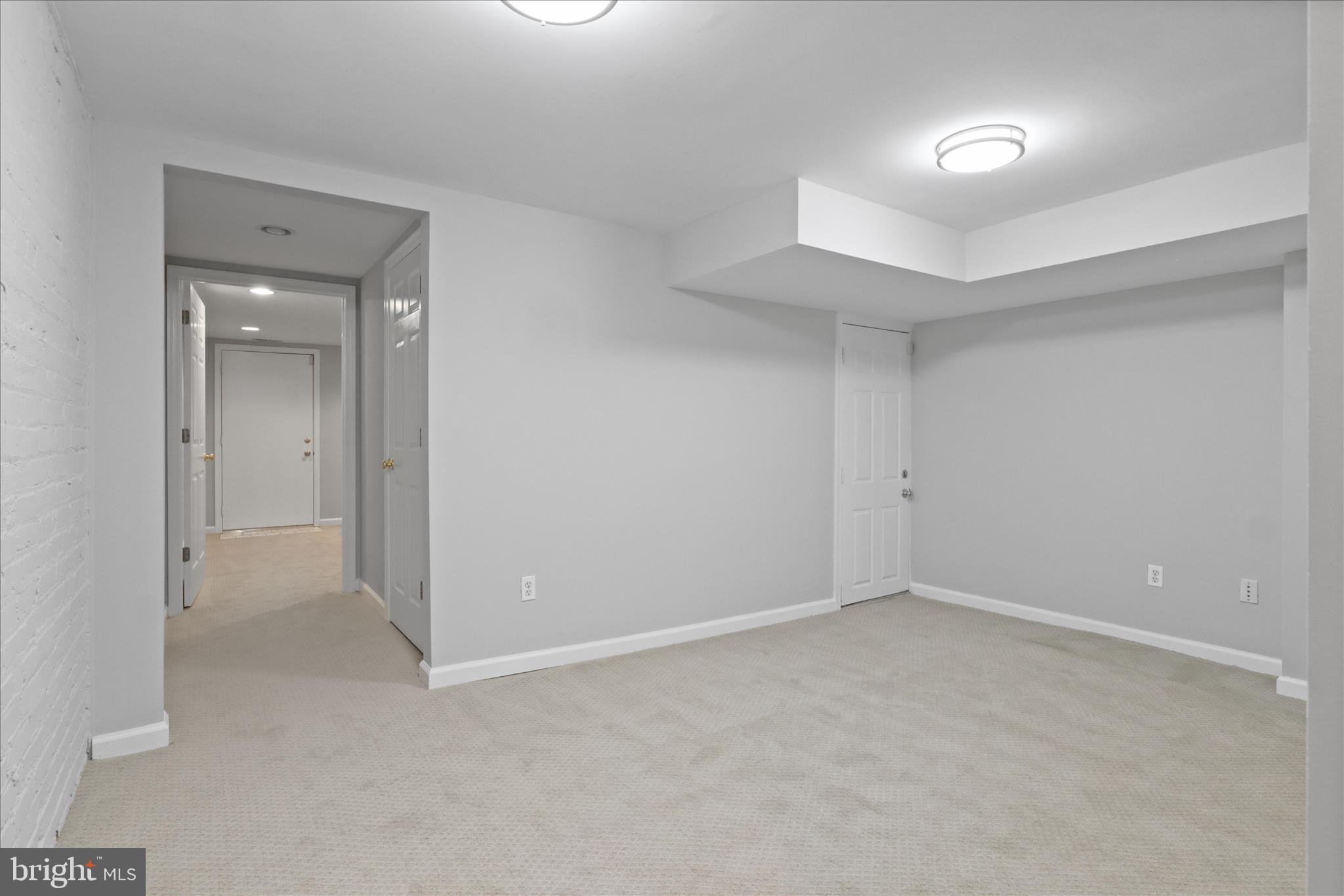 1327 Harvard Street Northwest Washington, DC 20009 - Photo 41 of 61 Lower level with new carpet and paint