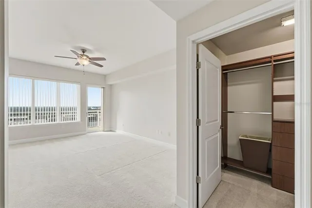 a view of an empty room