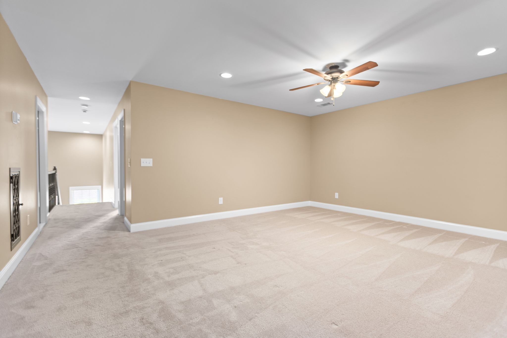 161 Chester Stevens Road Franklin, TN 37067 - Photo 26 of 37 an empty room with chandelier fan and windows