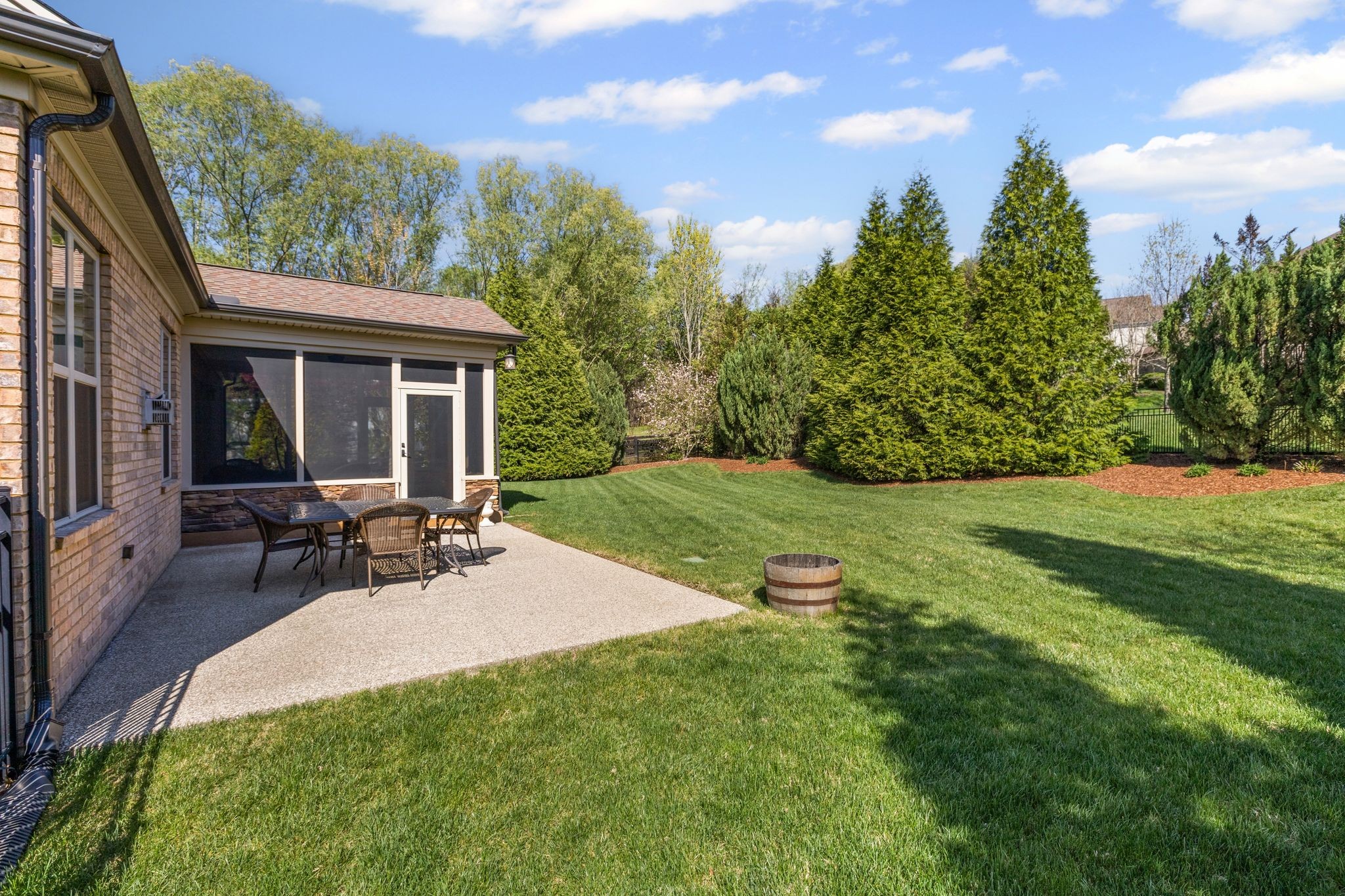 161 Chester Stevens Road Franklin, TN 37067 - Photo 33 of 37 a view of a backyard with sitting area and garden
