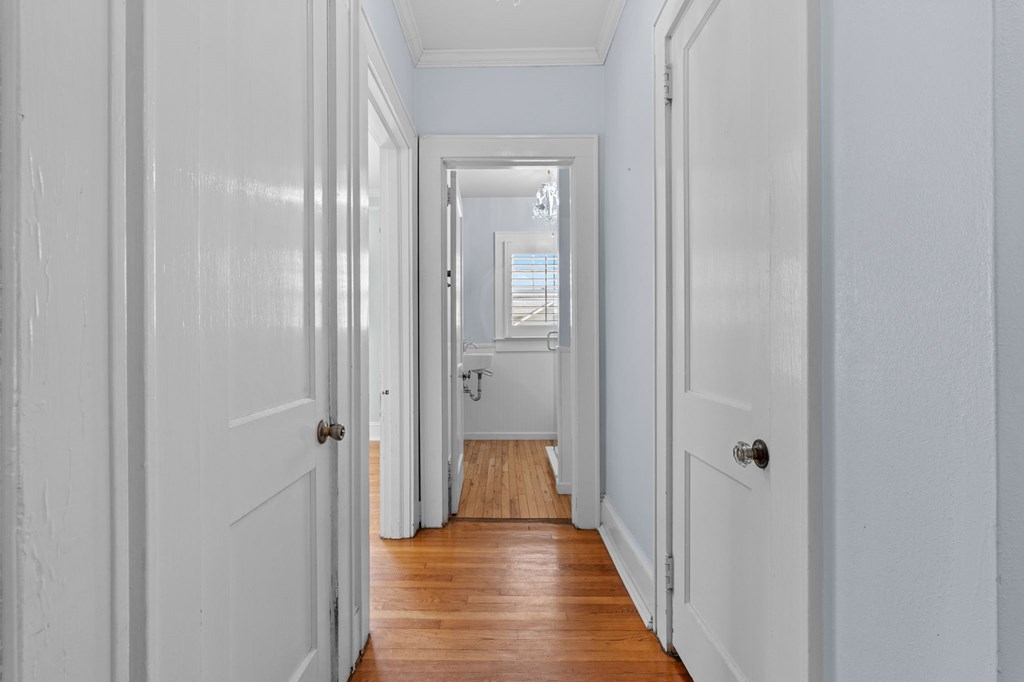 46 Dillard Street Murphy, NC 28906 - Photo 68 of 73 a view of a hallway with wooden floor